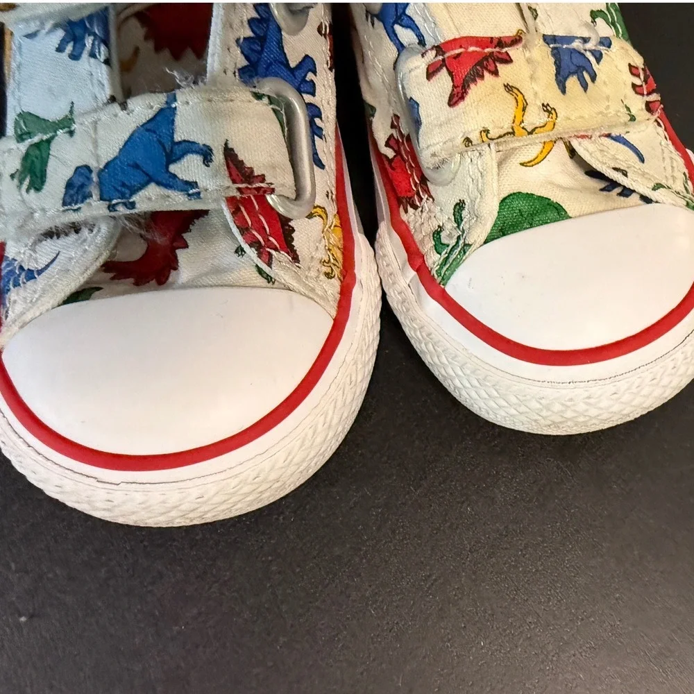 Converse Chuck Taylor All Star Dinoverse Infant Shoes 763713C White Multi Size 7